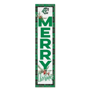 Cuesta College Cougars 12'' x 48'' Outdoor Merry Christmas Leaner