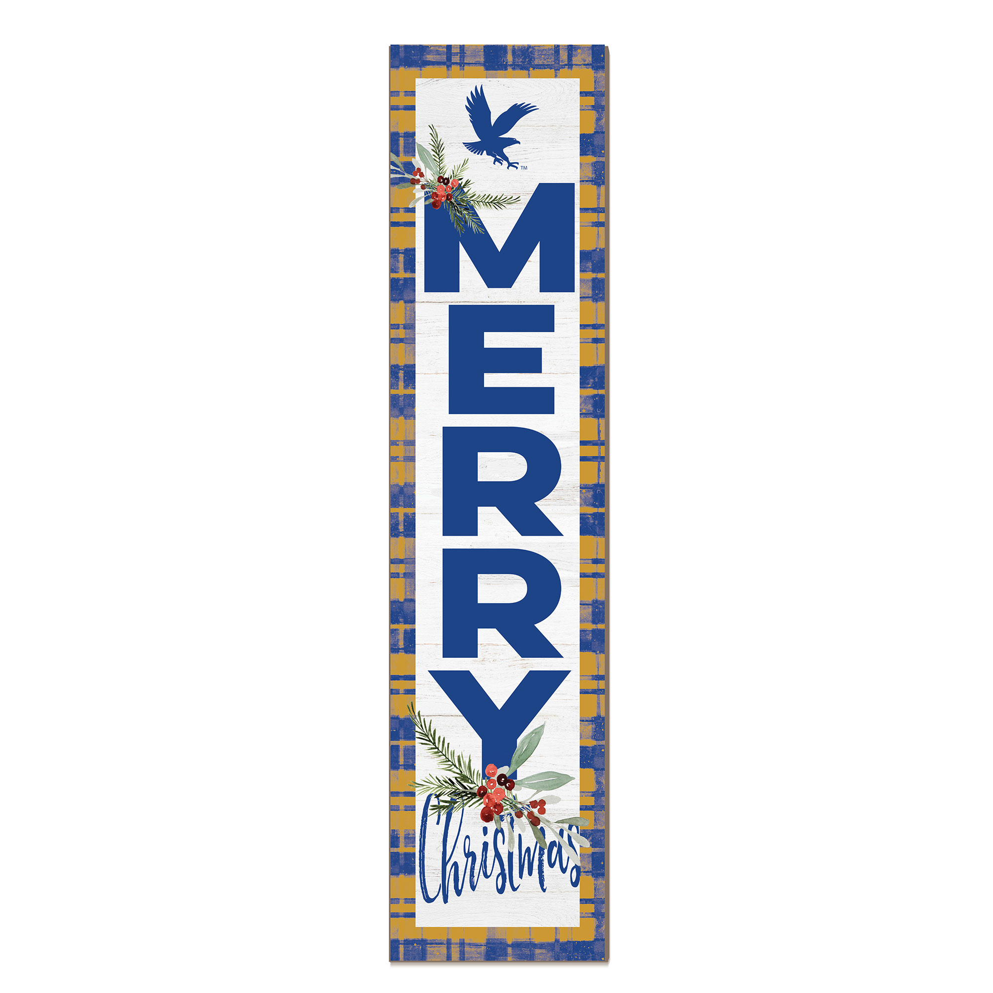 Embry-Riddle Eagles 12'' x 48'' Outdoor Merry Christmas Leaner