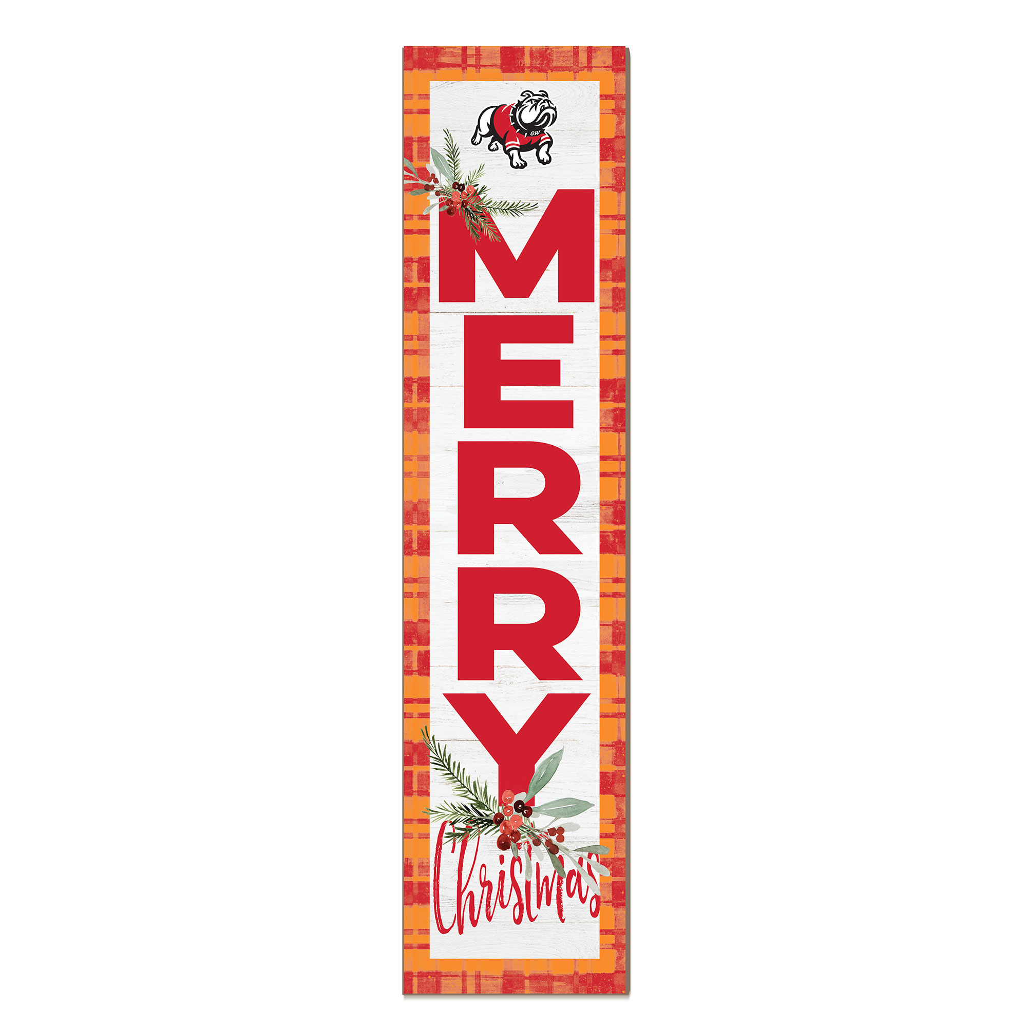 Gardner-Webb Bulldogs 12'' x 48'' Outdoor Merry Christmas Leaner