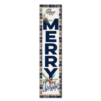 George Washington University 12'' x 48'' Outdoor Merry Christmas Leaner
