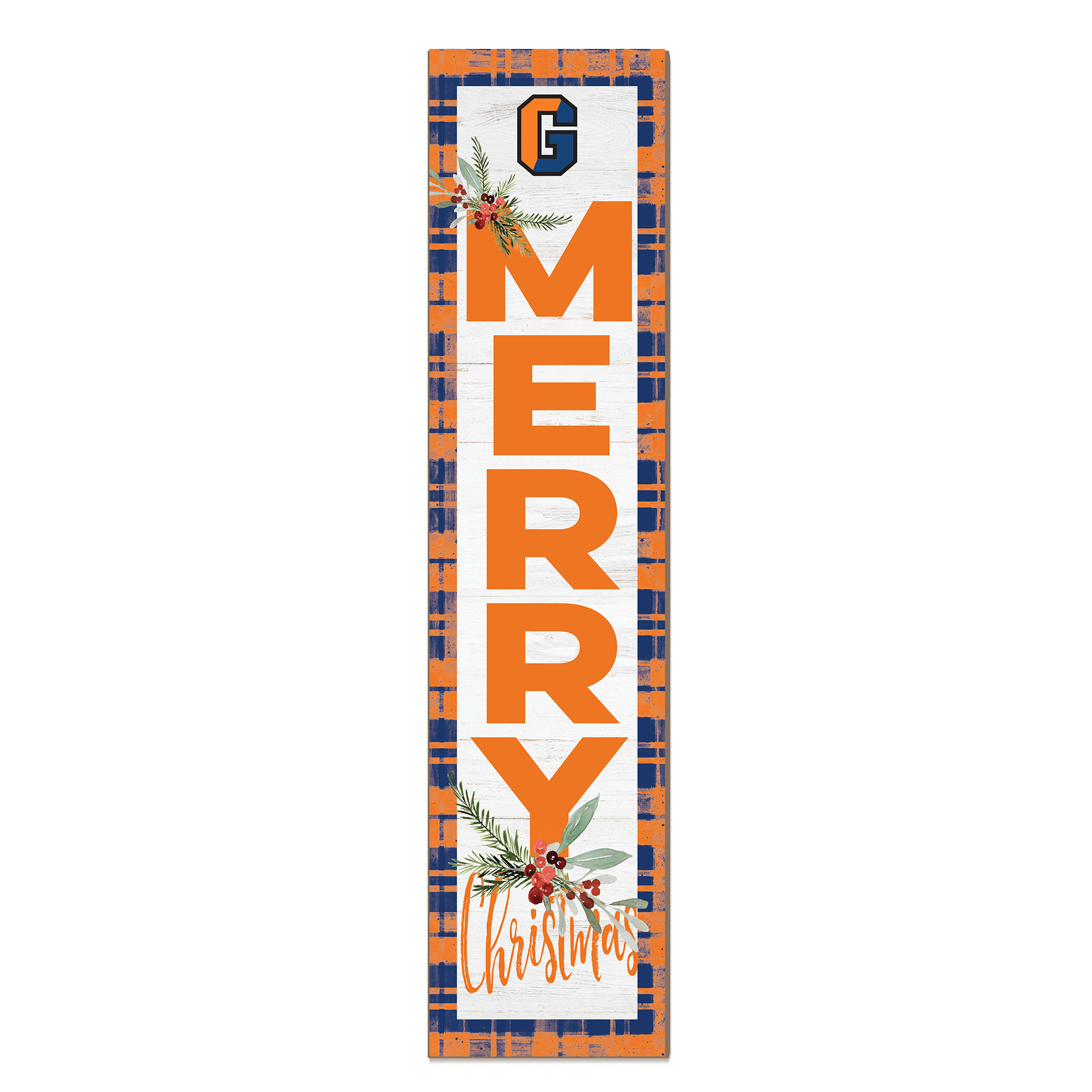 Gettysburg Bullets 12'' x 48'' Outdoor Merry Christmas Leaner