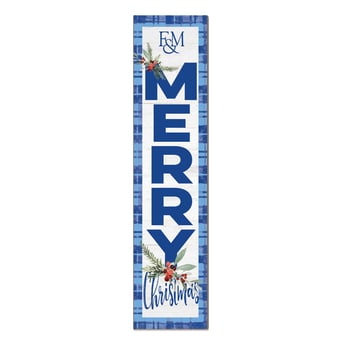 Franklin & Marshall Diplomats 12'' x 48'' Outdoor Merry Christmas Leaner