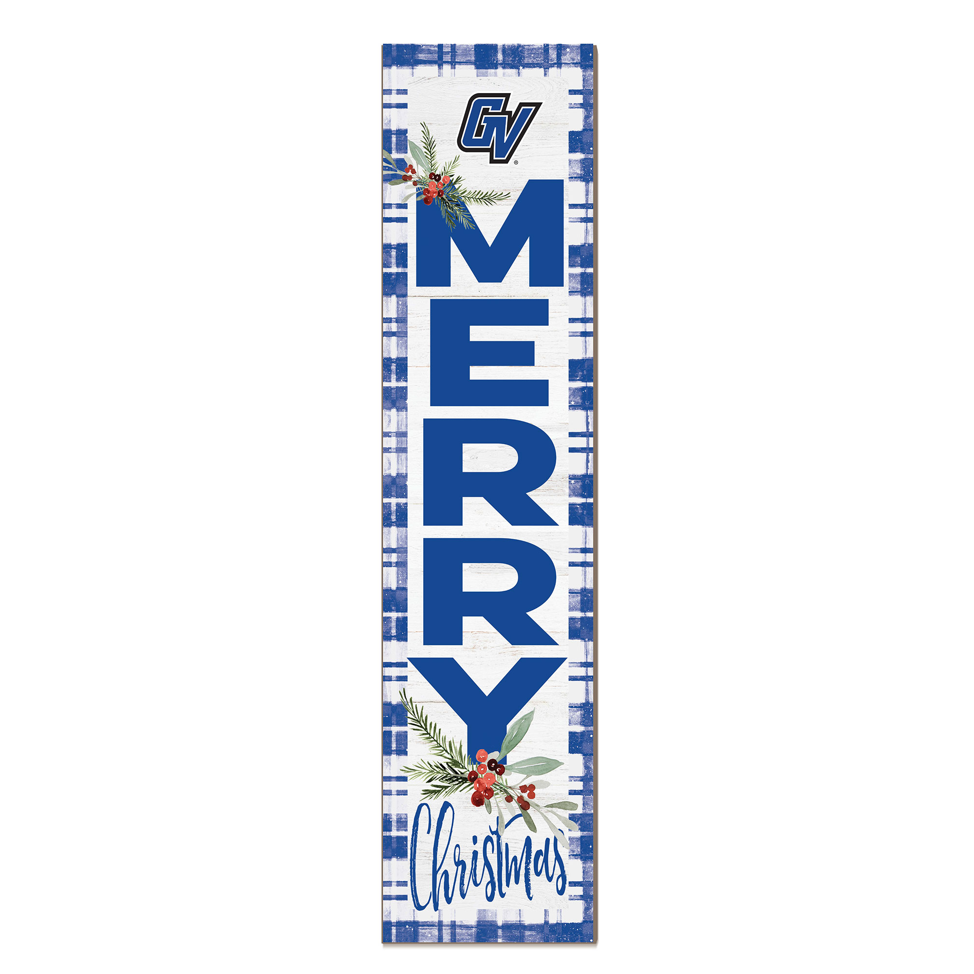 Grand Valley State Lakers 12'' x 48'' Outdoor Merry Christmas Leaner