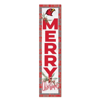 Illinois Tech Scarlet Hawks 12'' x 48'' Outdoor Merry Christmas Leaner