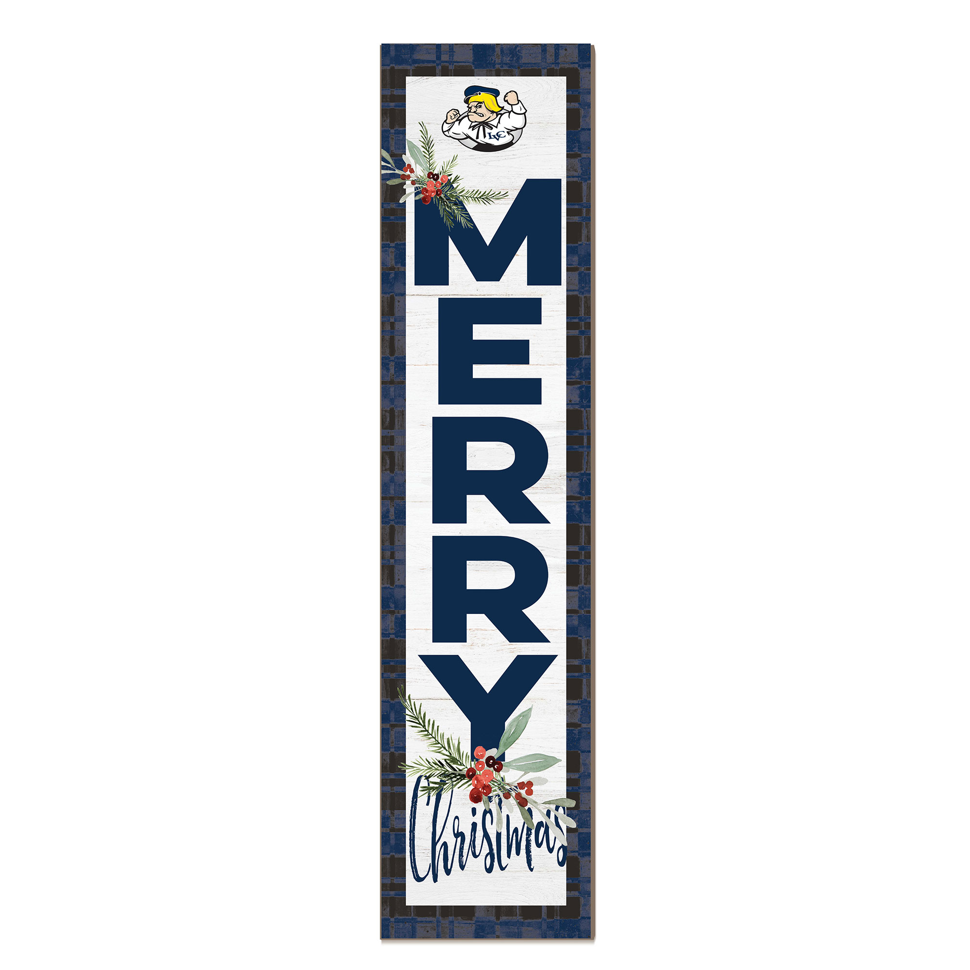 Lebanon Valley College 12'' x 48'' Outdoor Merry Christmas Leaner