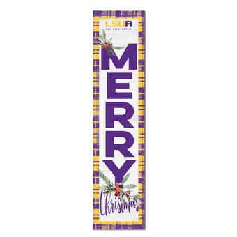 LSUA Generals 12'' x 48'' Outdoor Merry Christmas Leaner