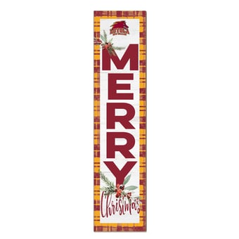 Loyola New Orleans Wolf Pack 12'' x 48'' Outdoor Merry Christmas Leaner