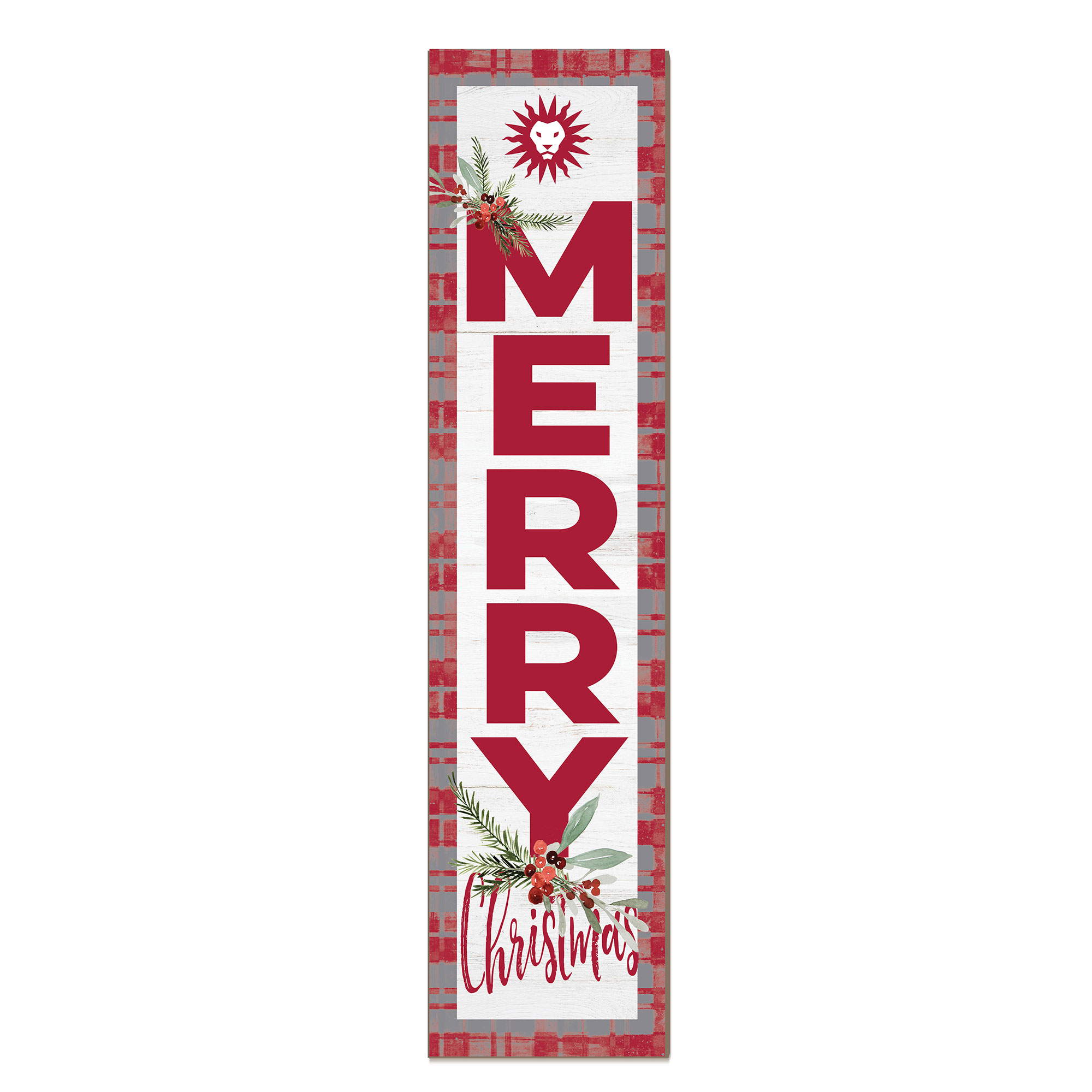 Loyola Marymount Lions 12'' x 48'' Outdoor Merry Christmas Leaner