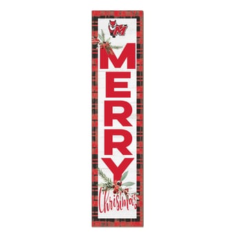 Marist Red Foxes 12'' x 48'' Outdoor Merry Christmas Leaner