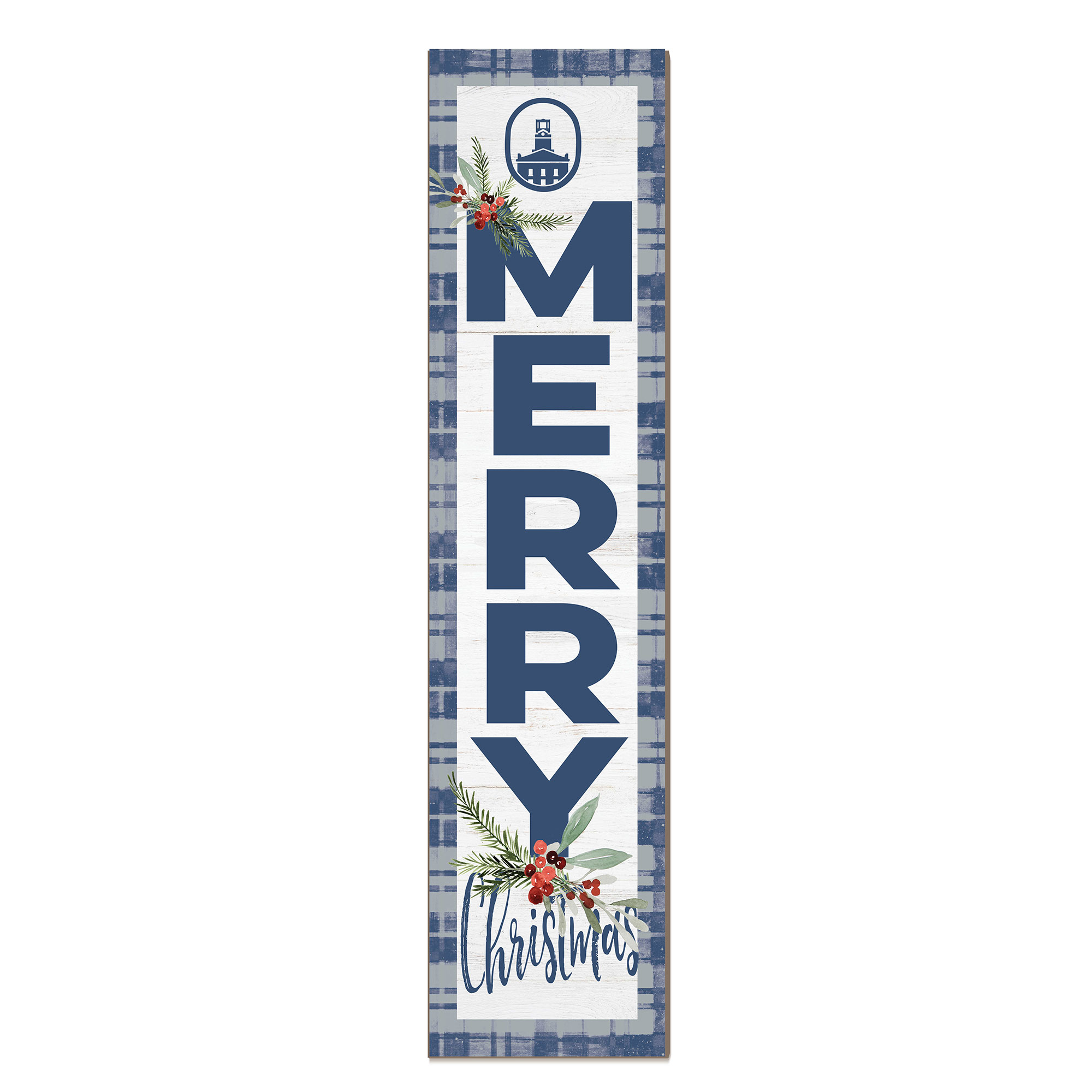 Marietta College Pioneers 12'' x 48'' Outdoor Merry Christmas Leaner
