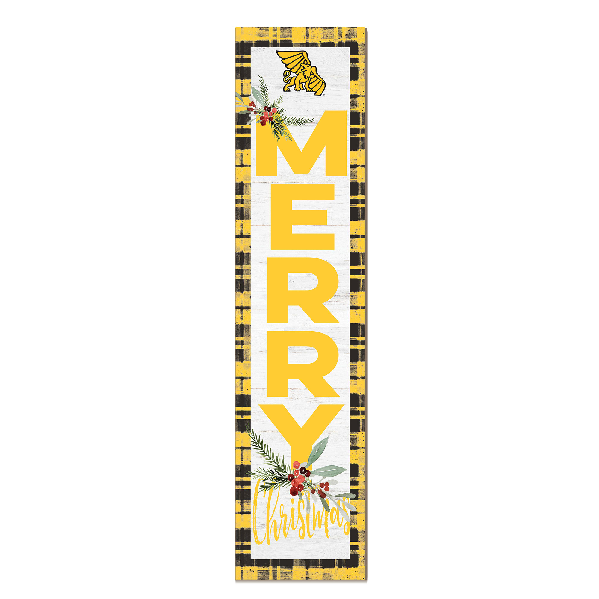 Missouri Western State Griffons 12'' x 48'' Outdoor Merry Christmas Leaner