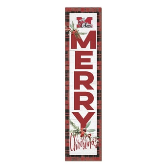 Muskingum Muskies 12'' x 48'' Outdoor Merry Christmas Leaner