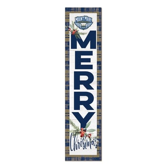 Mount Mary Blue Angels 12'' x 48'' Outdoor Merry Christmas Leaner