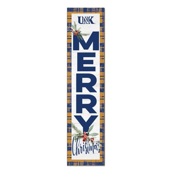 Nebraska-Kearney Lopers 12'' x 48'' Outdoor Merry Christmas Leaner