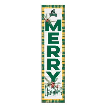 Mount Olive Trojans 12'' x 48'' Outdoor Merry Christmas Leaner