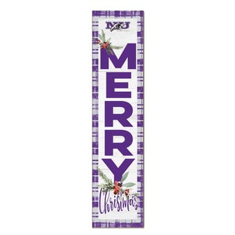 Niagara Purple Eagles 12'' x 48'' Outdoor Merry Christmas Leaner