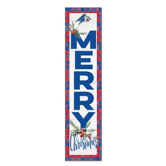 UNC Asheville Bulldogs 12'' x 48'' Outdoor Merry Christmas Leaner