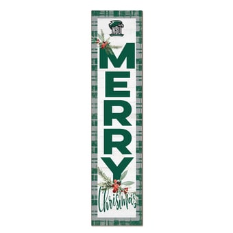 Northeastern State Riverhawks 12'' x 48'' Outdoor Merry Christmas Leaner