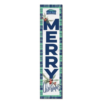 Notre Dame of Maryland Gators 12'' x 48'' Outdoor Merry Christmas Leaner