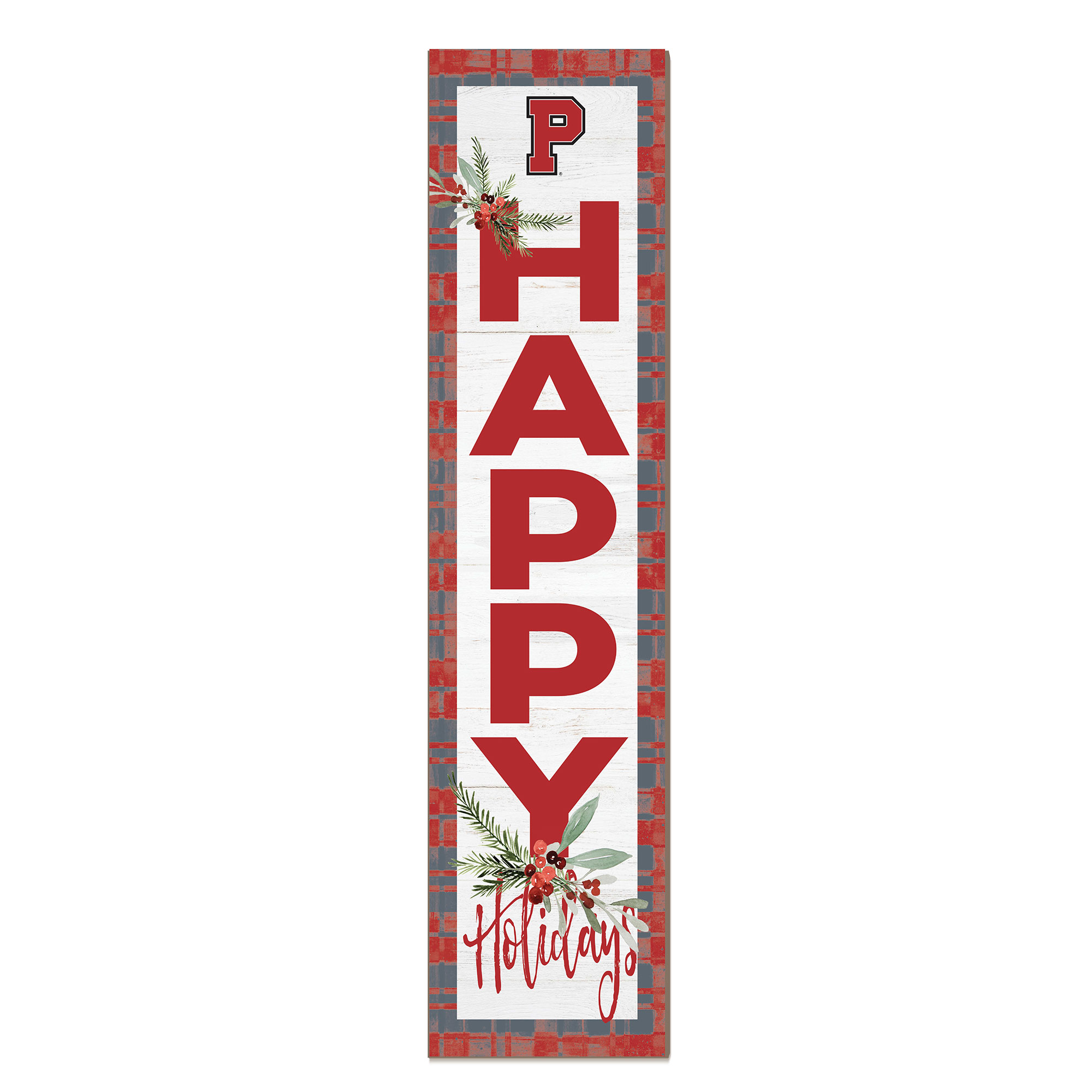 Pacific Boxers 12'' x 48'' Outdoor Happy Holidays Leaner