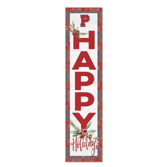 Pacific Boxers 12'' x 48'' Outdoor Happy Holidays Leaner