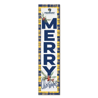 Piedmont Technical College 12'' x 48'' Outdoor Merry Christmas Leaner