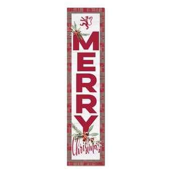 Phillips Exeter Academy Big Red 12'' x 48'' Outdoor Merry Christmas Leaner