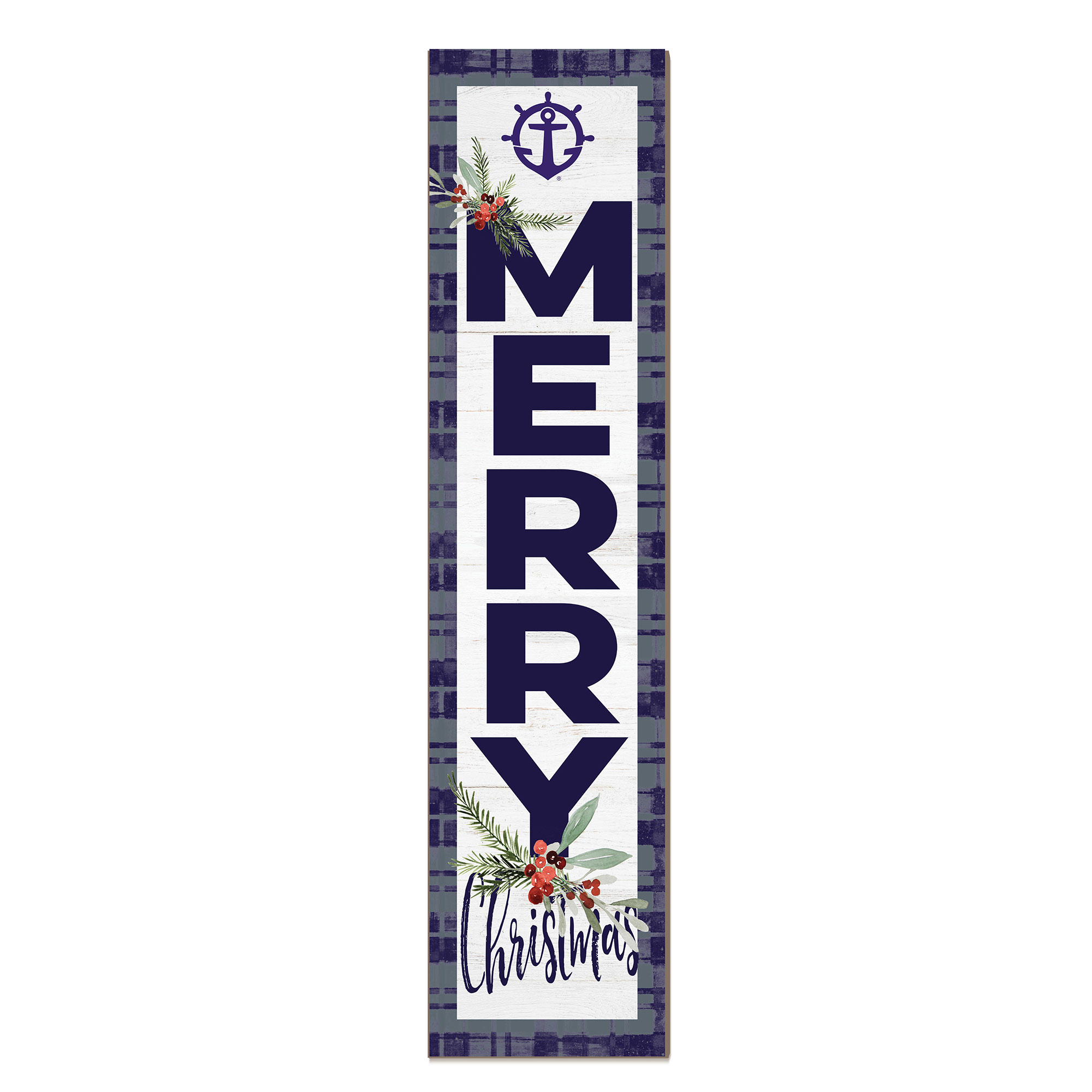Portland Pilots 12'' x 48'' Outdoor Merry Christmas Leaner