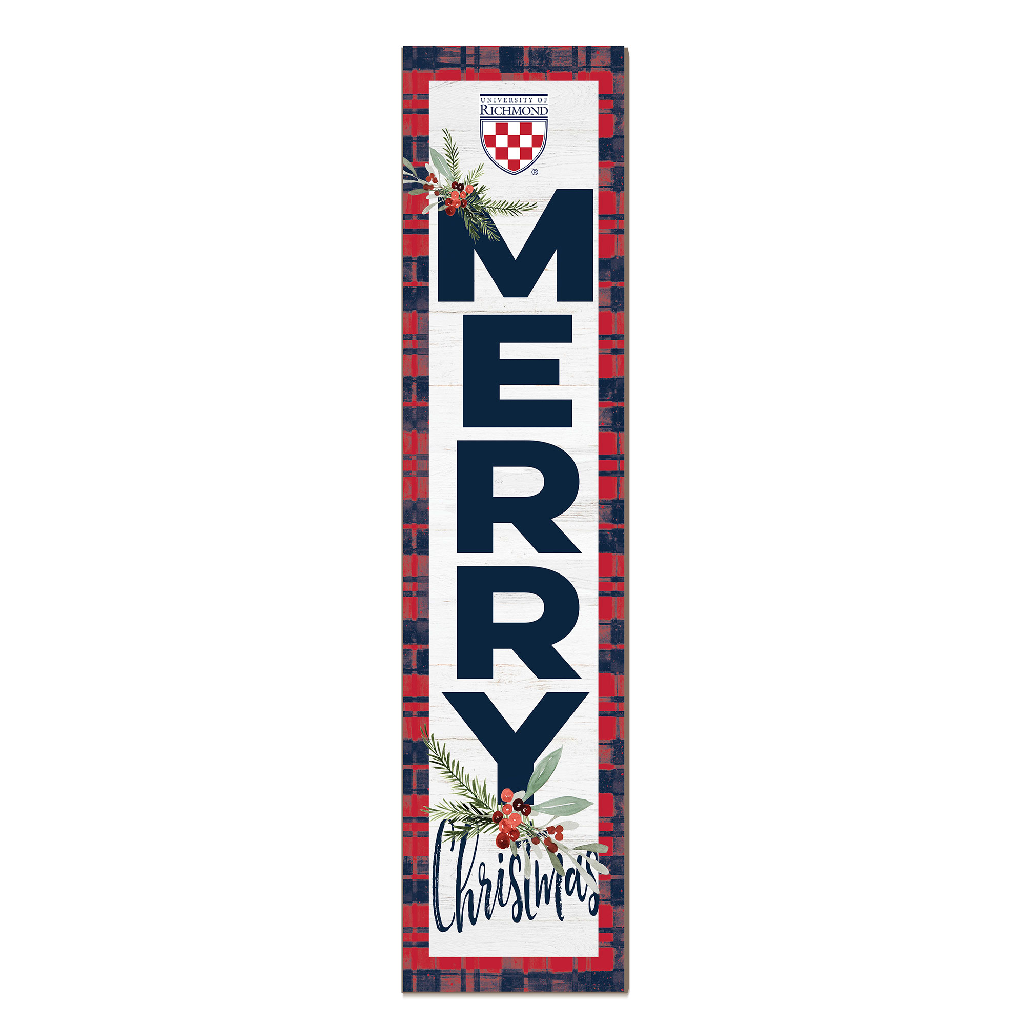 Richmond Spiders 12'' x 48'' Outdoor Merry Christmas Leaner