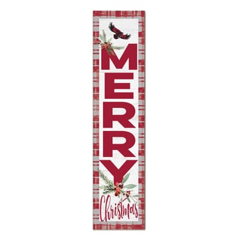 Saint Joseph's Hawks 12'' x 48'' Outdoor Merry Christmas Leaner