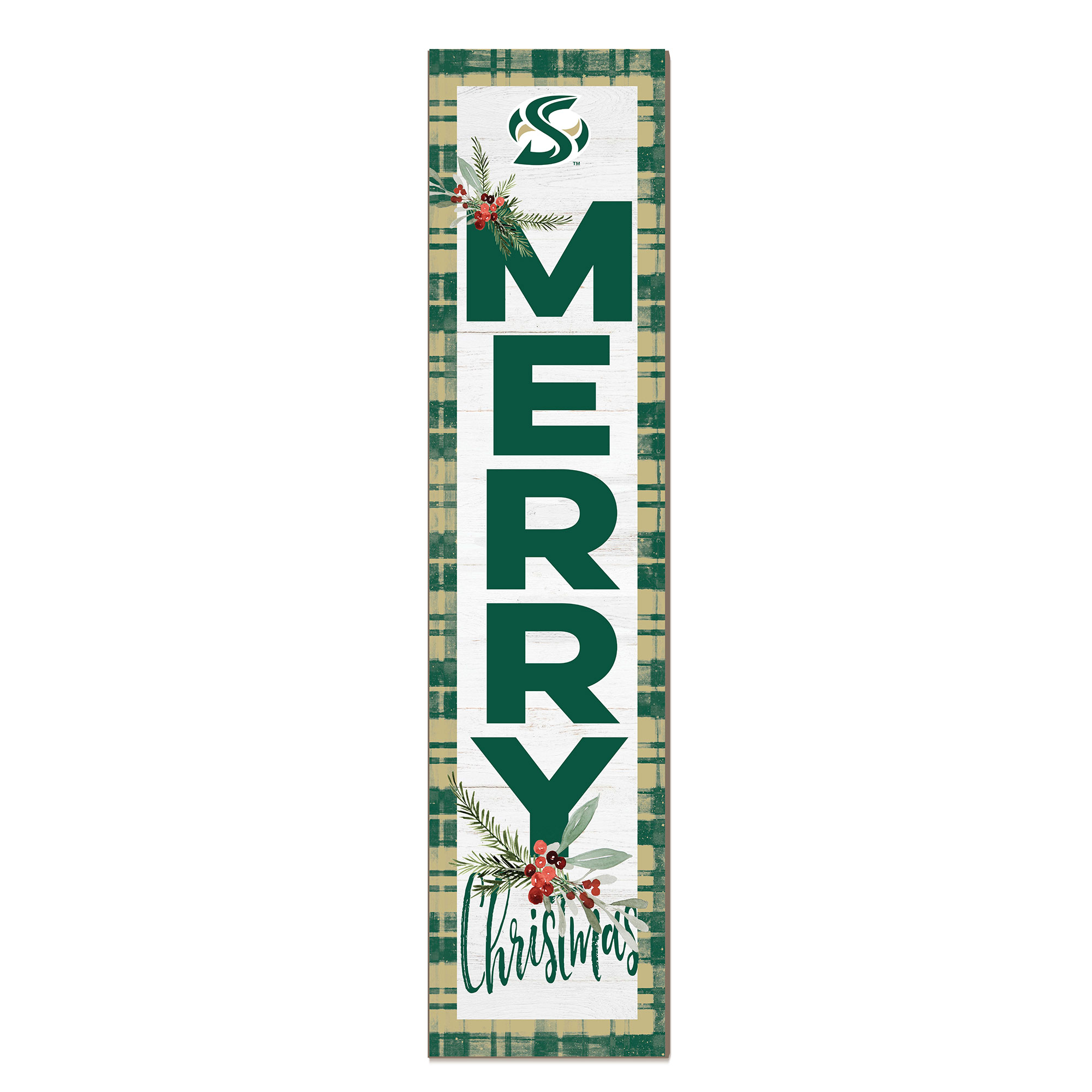 Sacramento State Hornets 12'' x 48'' Outdoor Merry Christmas Leaner