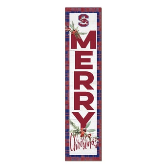 South Carolina State Bulldogs 12'' x 48'' Outdoor Merry Christmas Leaner