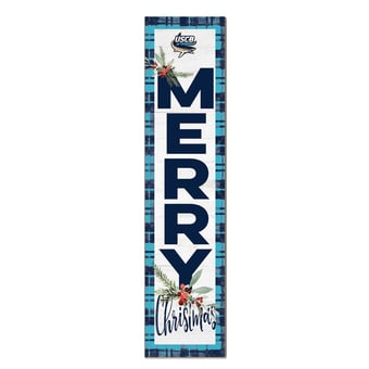South Carolina Beaufort Sand Sharks 12'' x 48'' Outdoor Merry Christmas Leaner
