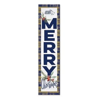 St. Edwards Hilltoppers 12'' x 48'' Outdoor Merry Christmas Leaner