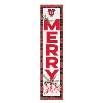 Tampa Spartans 12'' x 48'' Outdoor Merry Christmas Leaner