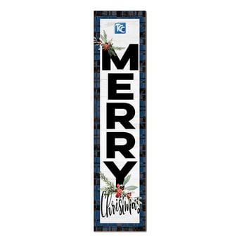 Tulsa Community College 12'' x 48'' Outdoor Merry Christmas Leaner