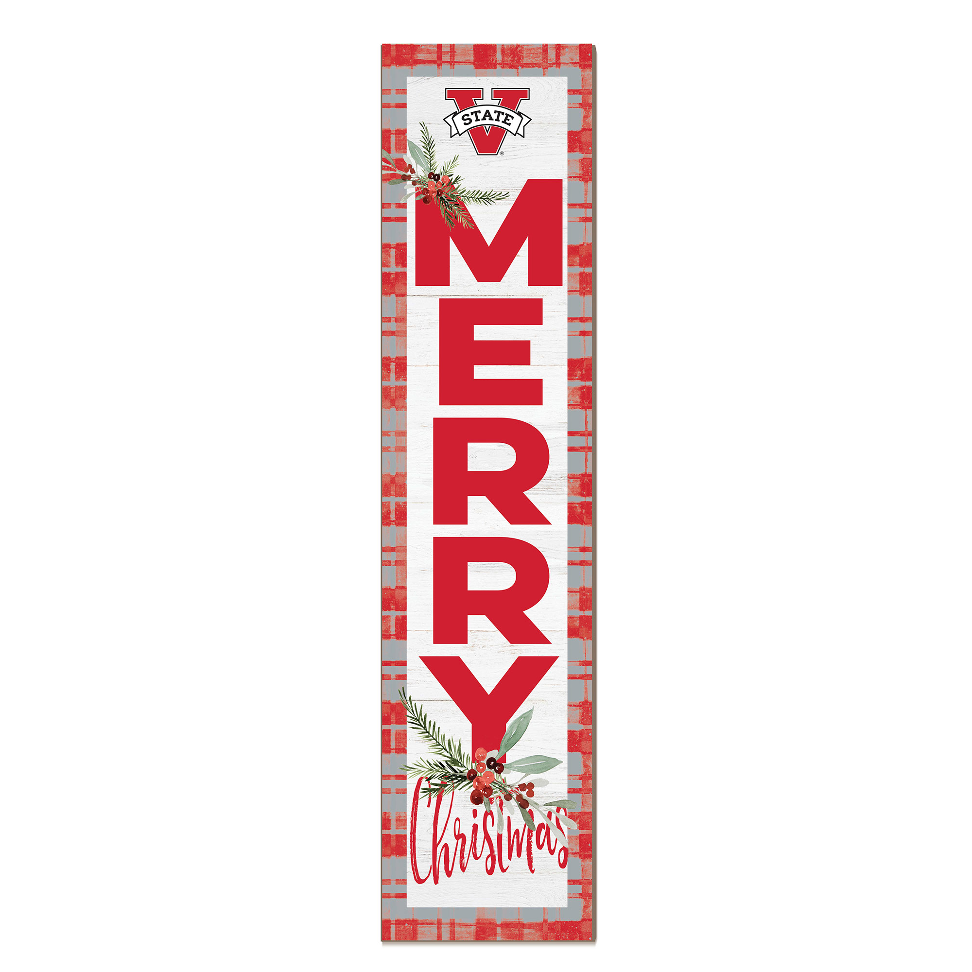 Valdosta State Blazers 12'' x 48'' Outdoor Merry Christmas Leaner