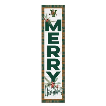 Vermont Catamounts 12'' x 48'' Outdoor Merry Christmas Leaner