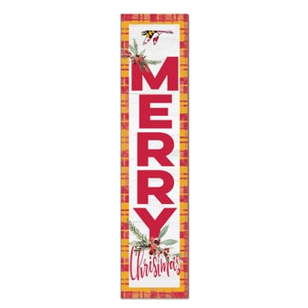 Washington College Shoremen 12'' x 48'' Outdoor Merry Christmas Leaner