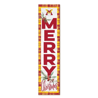 Virginia Military Institute Keydets 12'' x 48'' Outdoor Merry Christmas Leaner