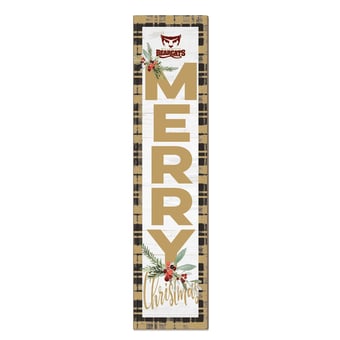 Willamette Bearcats 12'' x 48'' Outdoor Merry Christmas Leaner