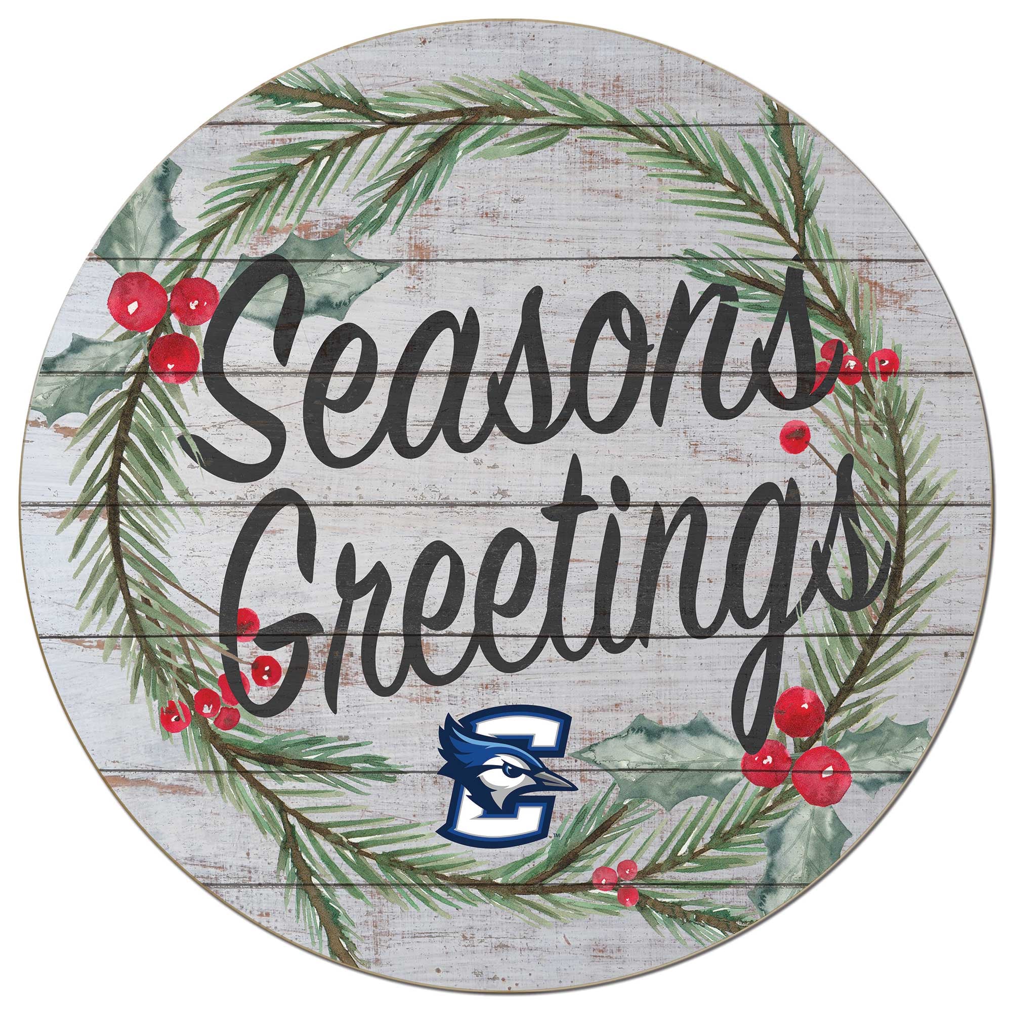 Creighton Bluejays 20'' x 20'' Season's Greetings Circle