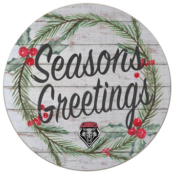 New Mexico Lobos 20'' x 20'' Season's Greetings Circle