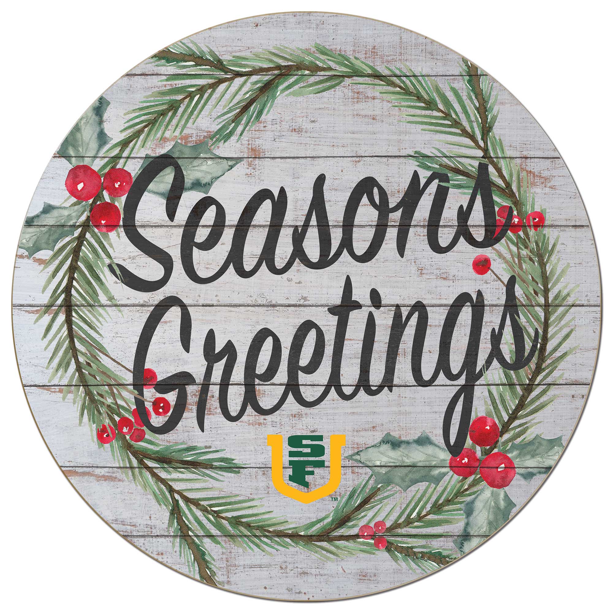 San Francisco Dons 20'' x 20'' Season's Greetings Circle