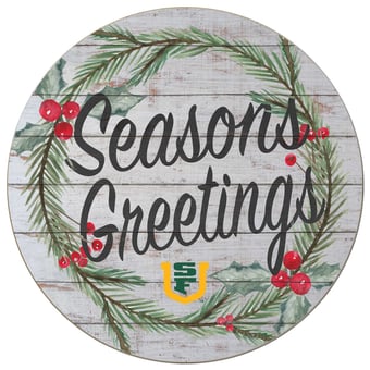 San Francisco Dons 20'' x 20'' Season's Greetings Circle