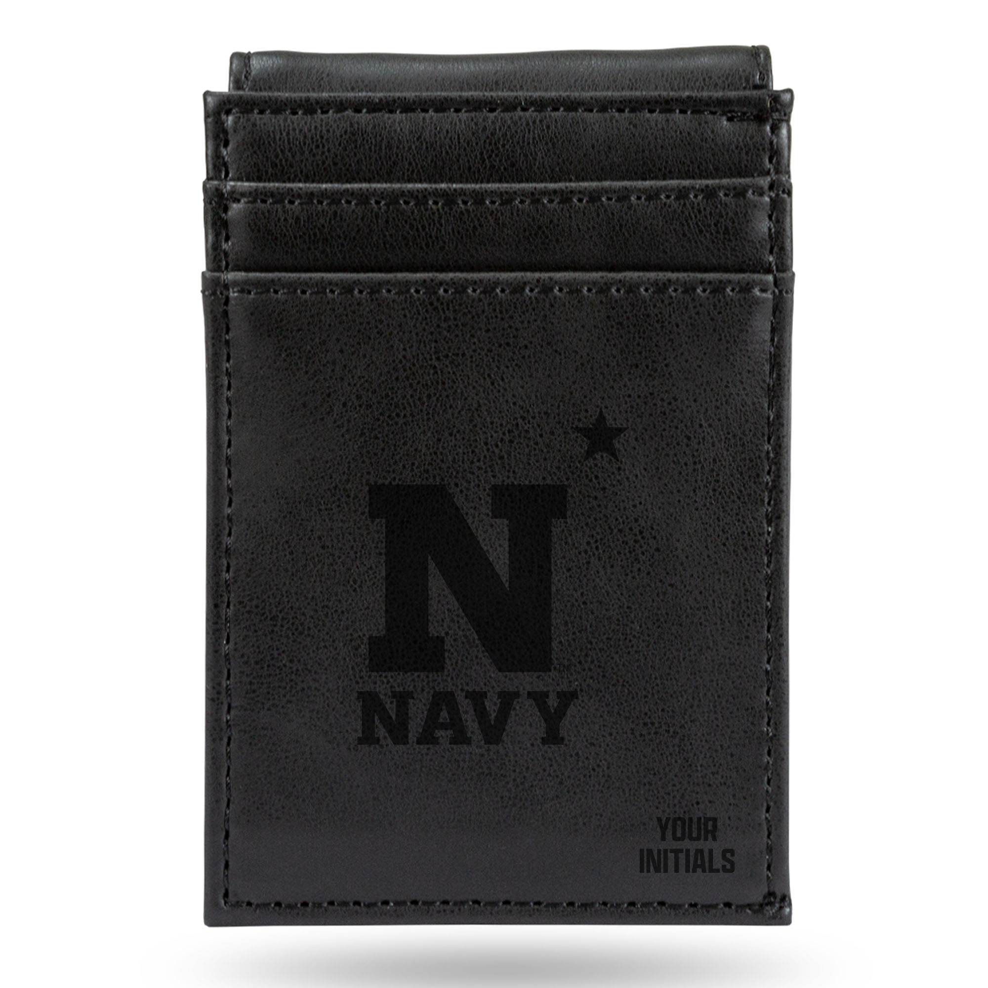 Navy Midshipmen Personalized Front Pocket Wallet