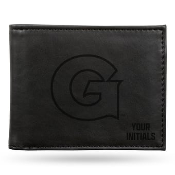 Black Georgetown Hoyas Personalized Billfold Wallet