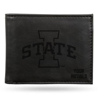 Black Iowa State Cyclones Personalized Billfold Wallet
