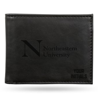 Northeastern Huskies Personalized Billfold Wallet