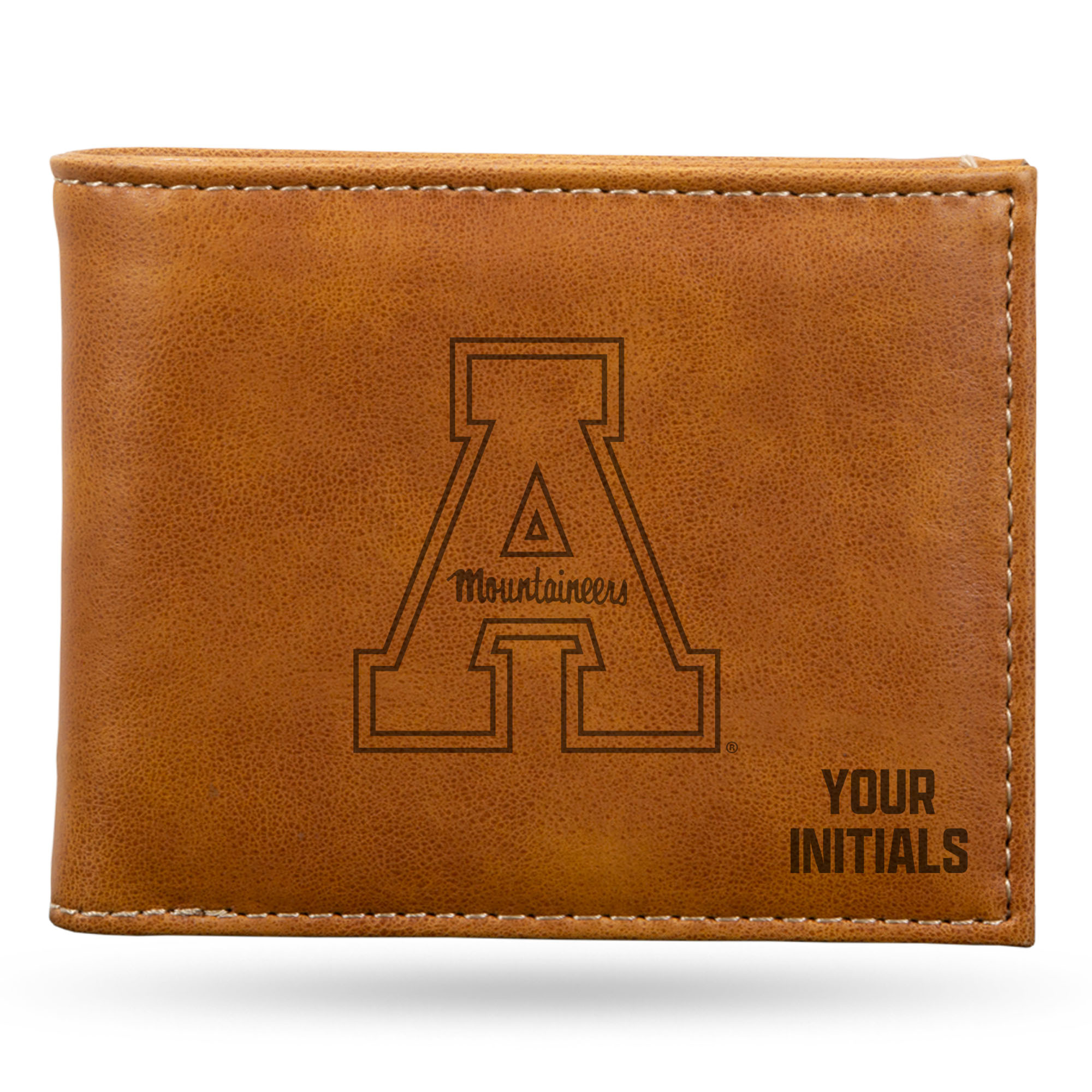 Brown Appalachian State Mountaineers Personalized Billfold Wallet Brown Appalachian State Mountaineers Personalized Billfold Wallet